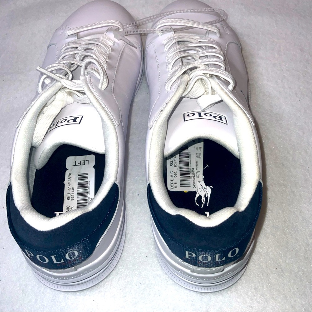 Polo Ralph Lauren Men’s Heritage Court lll Leather Sneaker Size 10 - Picture 6 of 14